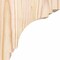 Ekena Millwork Pescadero Smooth Corbel, Douglas Fir, 5 1/2"W x 6"D x 6"H COR06X06X06PEC00SDF - alternate 2